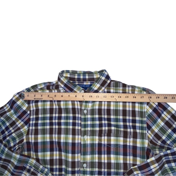 Old Navy Slim Fit Plaid Button Down Cotton Shirt - Men’s Large - Picture 5 of 11